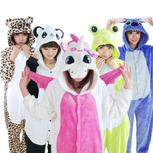 Load image into Gallery viewer, women_kigurumi_unicorn_pajamas_sets_flannel_cute_animal_pajamas_kits_women_winter_unicornio_nightie_pyjamas_sleepwear_homewear