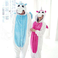 Load image into Gallery viewer, women_kigurumi_unicorn_pajamas_sets_flannel_cute_animal_pajamas_kits_women_winter_unicornio_nightie_pyjamas_sleepwear_homewear