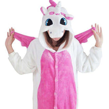 Load image into Gallery viewer, women_kigurumi_unicorn_pajamas_sets_flannel_cute_animal_pajamas_kits_women_winter_unicornio_nightie_pyjamas_sleepwear_homewear